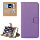 For iPhone 7 Plus Purple Geniune Leather Case with Holder, Card Slots & Wallet