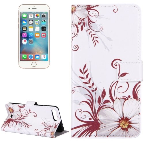 For iPhone 7 Plus Buds Leather Case with Holder, Card Slots & Wallet