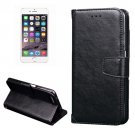 For iPhone 7 Plus Black Knead Skin Case with Holder, Card Slots & Wallet