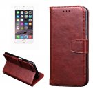 For iPhone 7 Plus Brown Knead Skin Case with Holder, Card Slots & Wallet