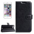 For iPhone 7 Plus Black Litchi Leather Case with Holder, Card Slots & Wallet