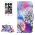 For iPhone 7 Plus Dandelion Leather Case with Holder, Card Slots & Wallet