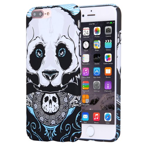 For iPhone 7 Plus Water Decals Cartoon Animal Panda Pattern PC Case