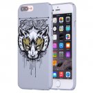For iPhone 7 Plus Water Decals Cartoon Animal Fox Pattern PC Case