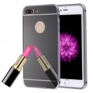 For iPhone 7 Plus Black Separable Electroplating Mirror Push Pull PC Case