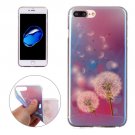 For iPhone 7 Plus Magic Dandelion Pattern Blue-ray TPU Soft Back Cover Case