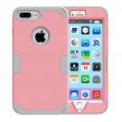 For iPhone 7 Plus Separable Pink color PC + Silicone Combination Case