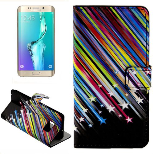 For Galaxy S6 Edge Meteor Leather Case with Holder, Wallet & Card Slots