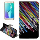 For Galaxy S6 Edge Meteor Leather Case with Holder, Wallet & Card Slots