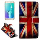 For Galaxy S6 Edge UK Flag Leather Case with Holder, Wallet & Card Slots