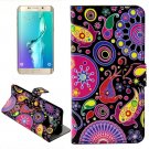 For Galaxy S6 Edge Acaleph Leather Case with Holder, Wallet & Card Slots