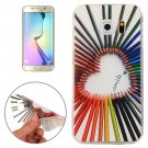 For Galaxy S6 Edge Color Pencil Pattern TPU Protective Case