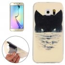 For Galaxy S6 Edge Abstract Wolf Pattern TPU Protective Case