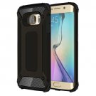 For Galaxy S6 Edge Black Tough Armor TPU + PC Combination Case