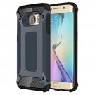 For Galaxy S6 Edge Dark Blue Tough Armor TPU + PC Combination Case