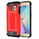 For Galaxy S6 Edge Red Tough Armor TPU + PC Combination Case