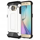 For Galaxy S6 Edge White Tough Armor TPU + PC Combination Case