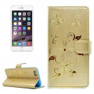 For iPhone 6/6s Butterfly Leather Case with Holder, Wallet & Card Slots - # Colors