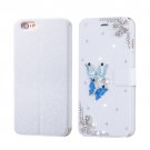 For iPhone 6/6s Fevelove Butterflies Magnetic Buckle Leather Case with Card Slots