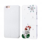 For iPhone 6/6s Fevelove Christmas Magnetic Buckle Leather Case with Card Slots