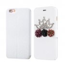 For iPhone 6/6s Fevelove Crown Magnetic Buckle Leather Case with Card Slots