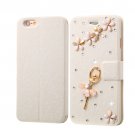 For iPhone 6/6s Diamond Dancing Leather Case with Magnetic Buckle, Card Slots