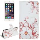 For iPhone 6/6s Flower Magnetic Leather Case with Holder, Wallet & Card Slots