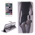 For iPhone 6/6s Lady 2 side Leather Case with Holder, Wallet & Card Slots