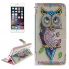 For iPhone 6/6s Owl 2 side Leather Case with Holder, Wallet & Card Slots