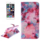 For iPhone 6/6s Red Sky 2 side Leather Case with Holder, Wallet & Card Slots
