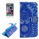 For iPhone 6/6s Flowers Pattern Leather Case with Holder, Wallet & Card Slots