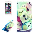 For iPhone 6/6s Lovely Pattern Leather Case with Holder, Wallet & Card Slots