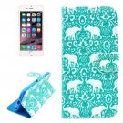 For iPhone 6/6s Elephant Pattern Leather Case with Holder, Wallet & Card Slots