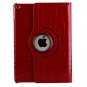For iPad Air 2 Red 360° Rotation Crocodile texture Leather Case with 3 Gears Holder