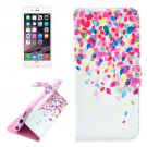 For iPhone 6/6s Color Pattern Leather Case with Holder, Wallet & Card Slots