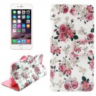 For iPhone 6/6s Cross Flower Leather Case with Holder, Wallet & Card Slots
