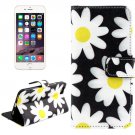 For iPhone 6/6s Cross Flower Leather Case with Holder, Wallet & Card Slots