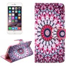 For iPhone 6/6s Cross Bud Leather Case with Holder, Wallet & Card Slots