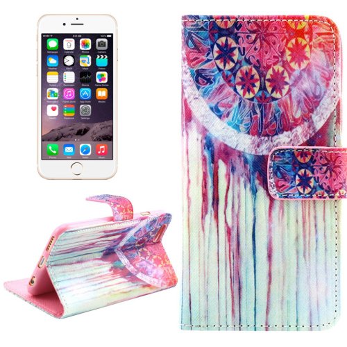 For iPhone 6/6s Cross Chimes Leather Case with Holder, Wallet & Card Slots