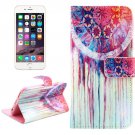 For iPhone 6/6s Cross Chimes Leather Case with Holder, Wallet & Card Slots