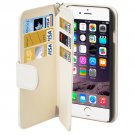 For iPhone 6/6s Wallet 6 Card Slots PU Leather Case with Lanyard - # Colors