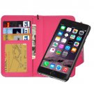 For iPhone 6/6s Wallet Style Magnetic Flip PU Leather Case with Lanyard - # Colors