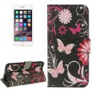 For iPhone 6/6s Butterfly Leather Case with Holder, Wallet & Card Slots