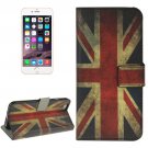 For iPhone 6/6s UK Flag Leather Case with Holder, Wallet & Card Slots