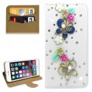For iPhone 6/6s Diamond Butterfly Leather Case with Holder & Card Slots