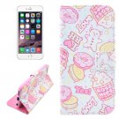 For iPhone 6/6s Biscuits Leather Case with Holder, Wallet & Card Slots
