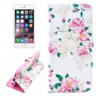 For iPhone 6/6s Flower Leather Case with Holder, Wallet & Card Slots