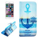 For iPhone 6/6s Anchor Leather Case with Holder, Money pocket  & Card Slots