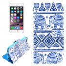 For iPhone 6/6s Elephant Leather Case with Holder, Money pocket  & Card Slots