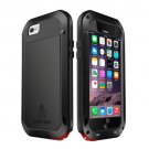 For iPhone 6/6s Love Mei Black Metal Ultra-thin Waterproof Dustproof... Case
